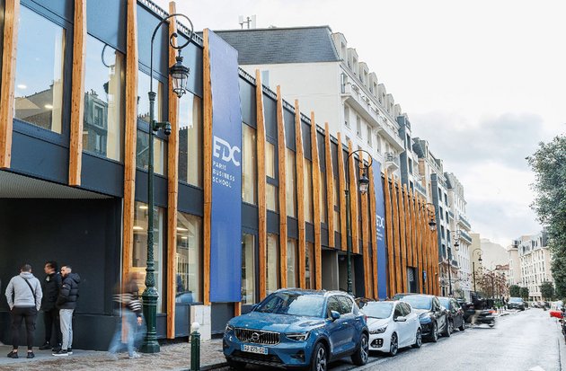Bâtiment extérieur de l'EDC Business School Paris