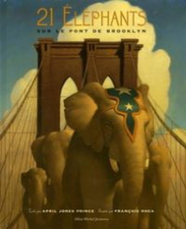 Couverture du livre 21 éléphants sur le pont de Brooklyn