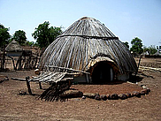 Une habitation typique de cette rÃ©gion africaine.