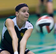 Renée-Claude Chevarie a connu une belle progression tout au long de sa 1re saison dans l'uniforme du Vert & Or et a excellé lors du récent championnat de Sport interuniversitaire canadien à Fredericton.