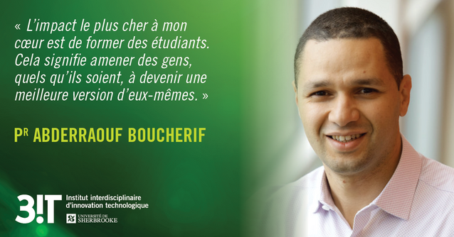 Citation de Pr Abderraouf Boucherif suivi de sa photo portrait