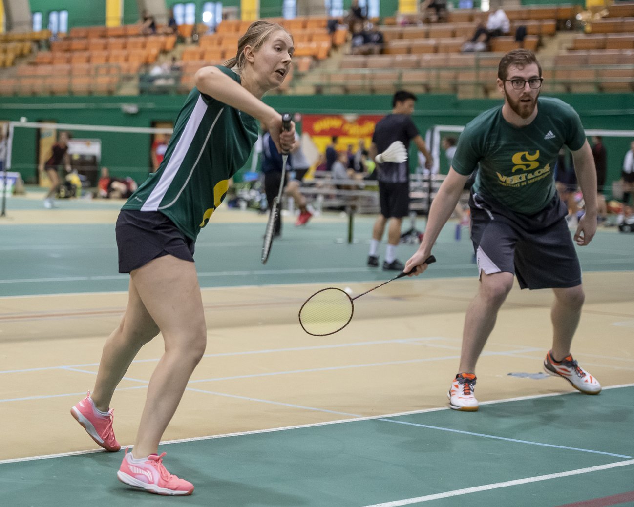 Badminton Vert & Or