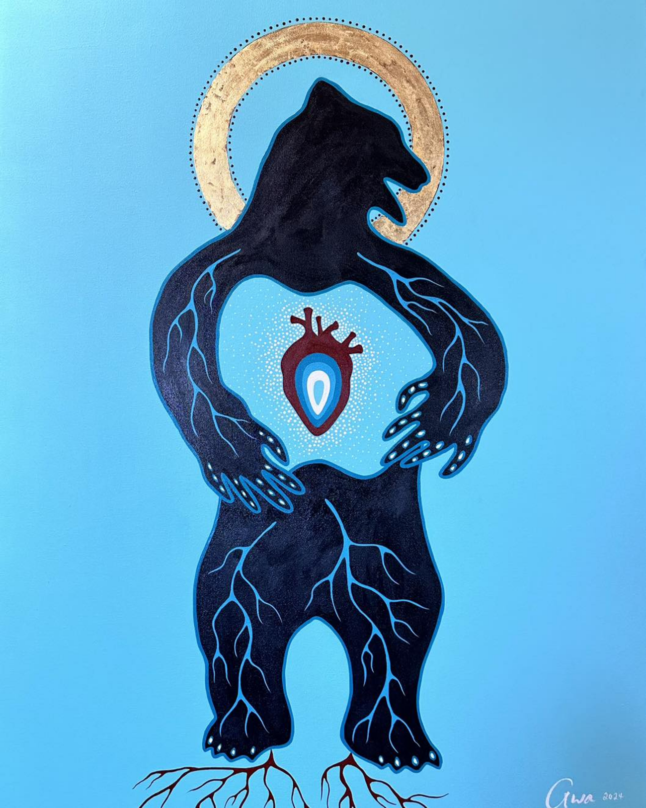 Oeuvre d'Eruoma Awashish acquise par la FMSS