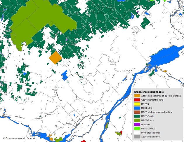 Exemple d'utilisation des données : Subdivisions territoriales forestières