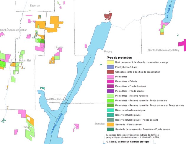 Exemple d'une image du Répertoire des sites de conservation volontaire du Québec