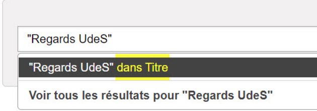 image descriptive, regards UdeS