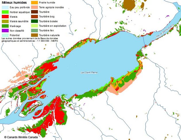 Exemple d'utilisation des données : Plans régionaux de conservation des milieux humides - Canards Illimités