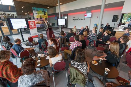 réunion de l'équipe Centraide au lancement de la campagne 2016
