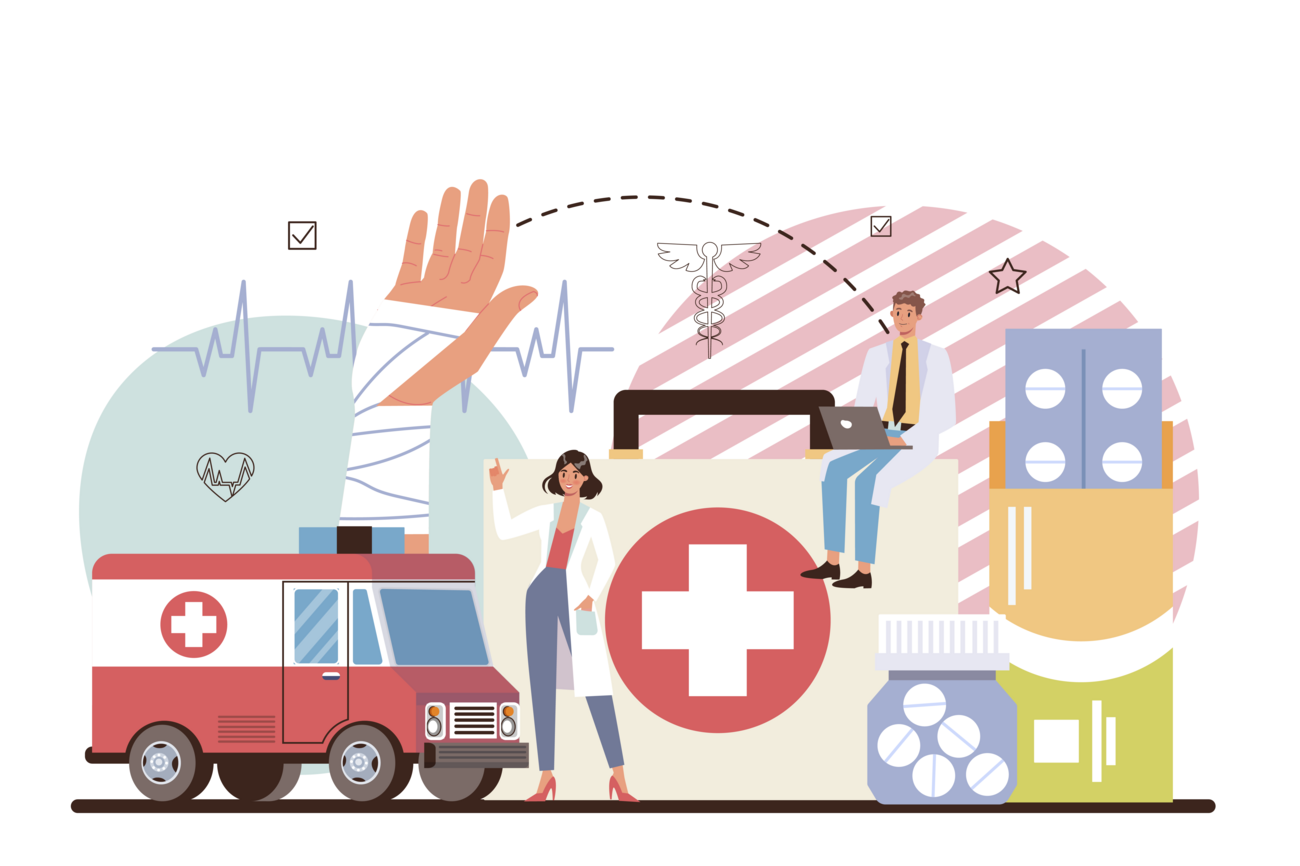 Image d'éléments représentant l'urgence