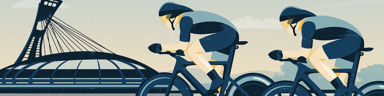 Illustration de cyclistes 