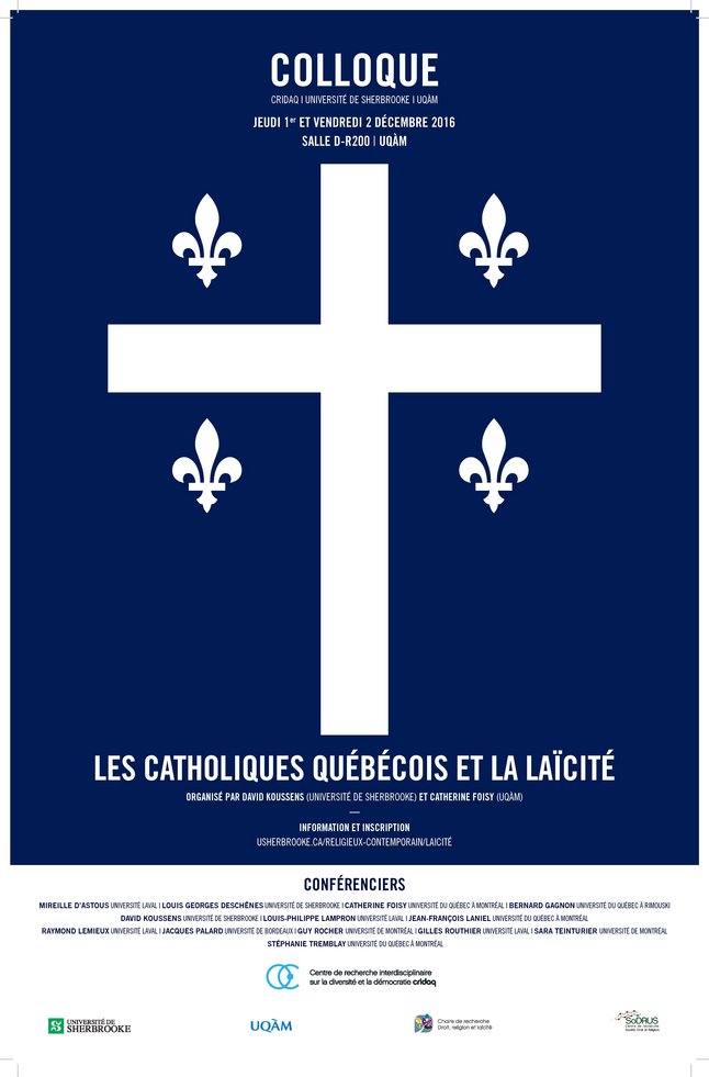 Affiche Catholiques québécois