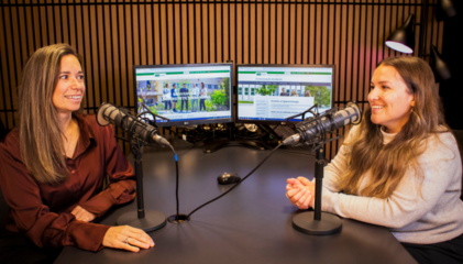 Marie-Claude Poirier, psychologue, et Élodie Brouillard, conseillère d'orientation, aux Services à la vie étudiante 