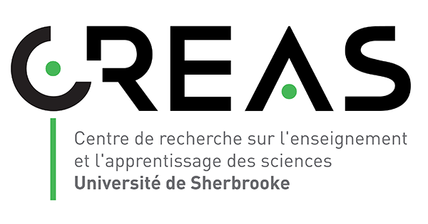 Logo du CREAS (Centre de recherche sur l'enseignement et l'apprentissage des sciences - Université de Sherbrooke)