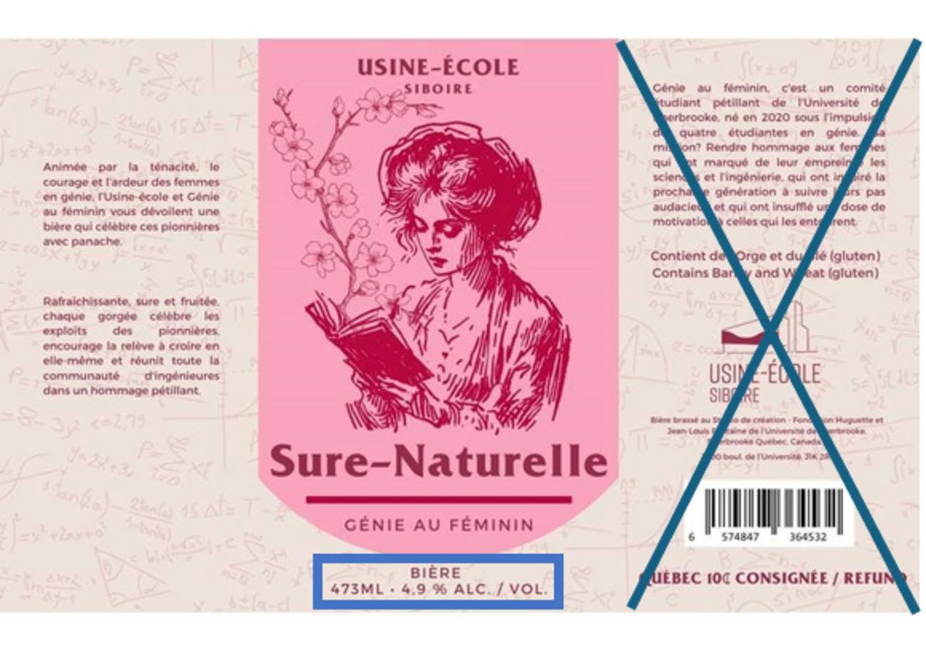 exemple d'étiquette