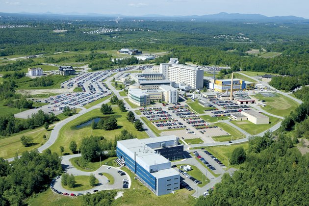 Vue aérienne du campus de la santé
