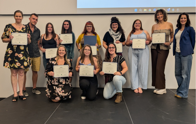 Personnes diplômées du certificat en intervention en dépendances (automne 2024 à été 2025)