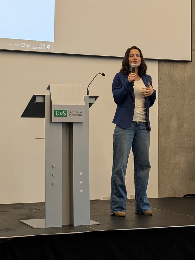 Julie-Christine Cotton, professeure et animatrice de l'événement