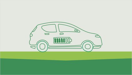 Illustration véhicule électrique