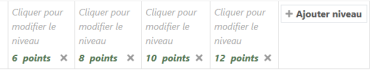 Cliquez pour modifier le niveau