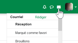 Interface de Moodle : courriel