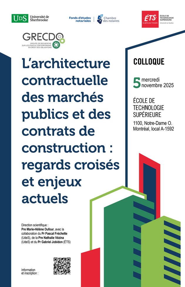 L’architecture contractuelle des marchés publics et des contrats de construction : regards croisés et enjeux actuels