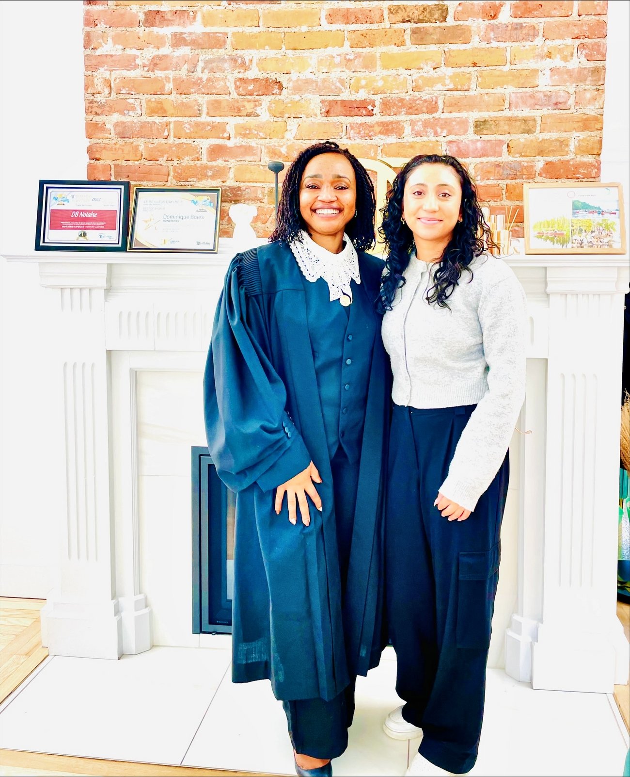 Me Annick Nguénang Nono et Iniya Niruthan, étudiante