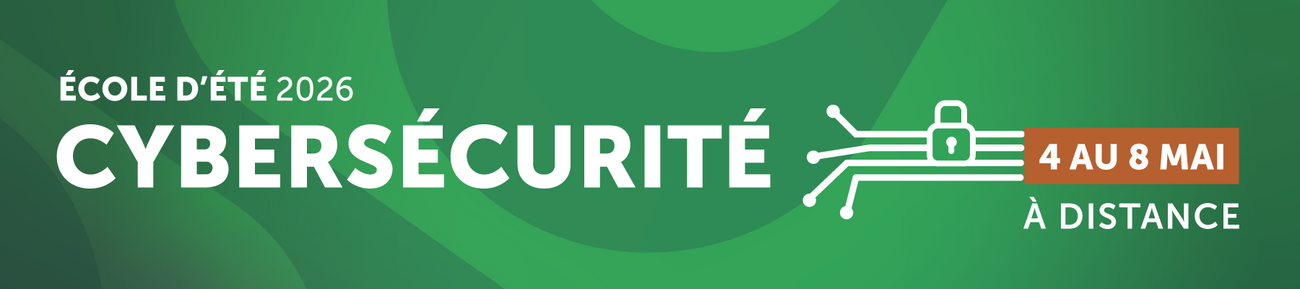 Bandeau Web de l'édition 2026 de l'École d'été en cybersécurité
