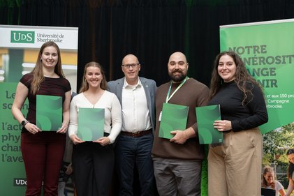 Sara Plante, Maïa Savard, Renaud Tremblay et Geneviève Marcotte