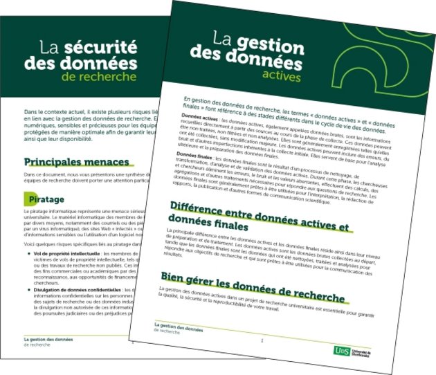 Aperçu des feuillets du Coffre à outils GDR développé par l'Université de Sherbrooke.