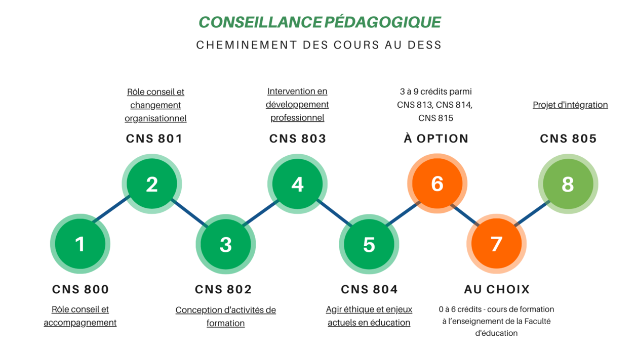 Cheminement des cours au DESS