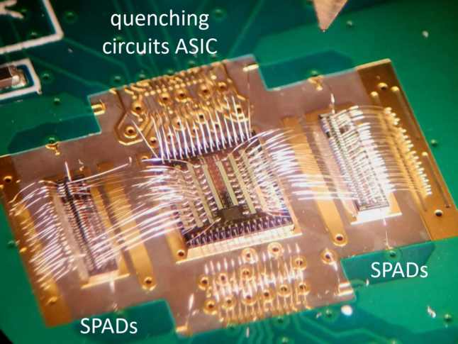 Circuit électronique microcâblé au fil d'or
