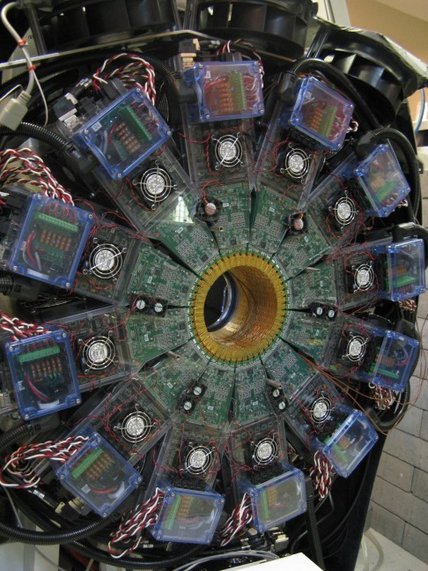 Vue intérieure du scanner LabPET1 