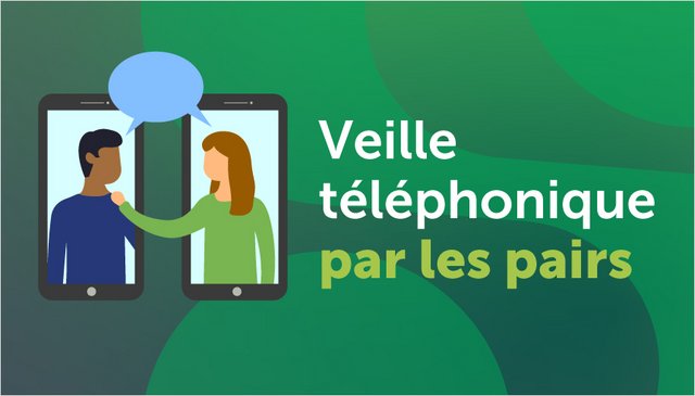 Visuel de la veille téléphonique par les pairs