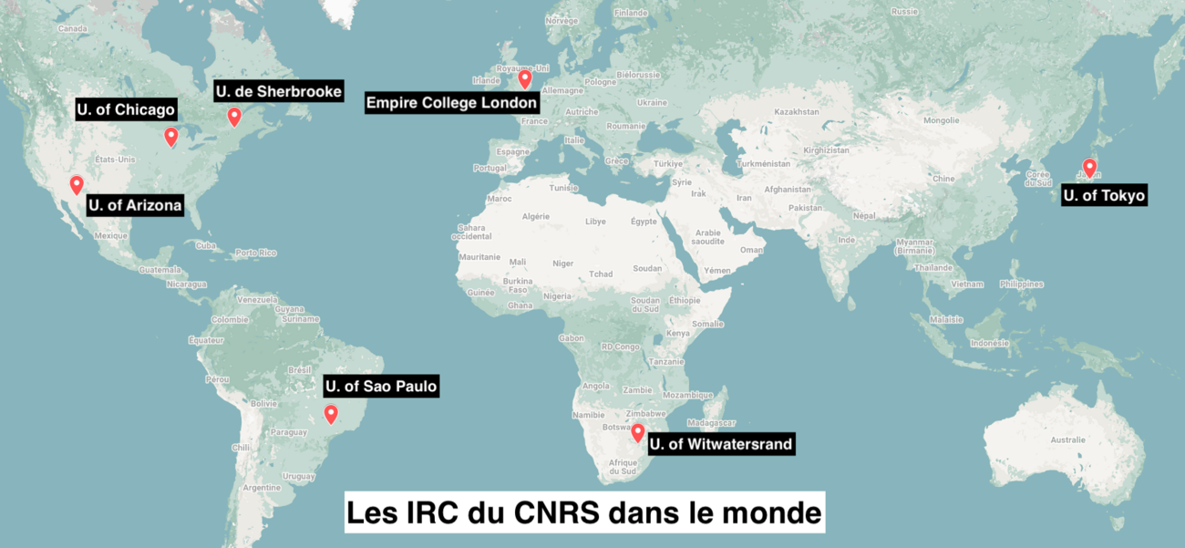 irc du cnrs dans le monde