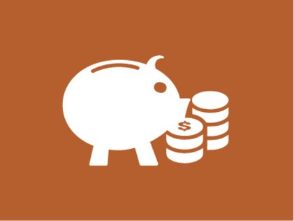 Icône représentant le soutien financier aux études