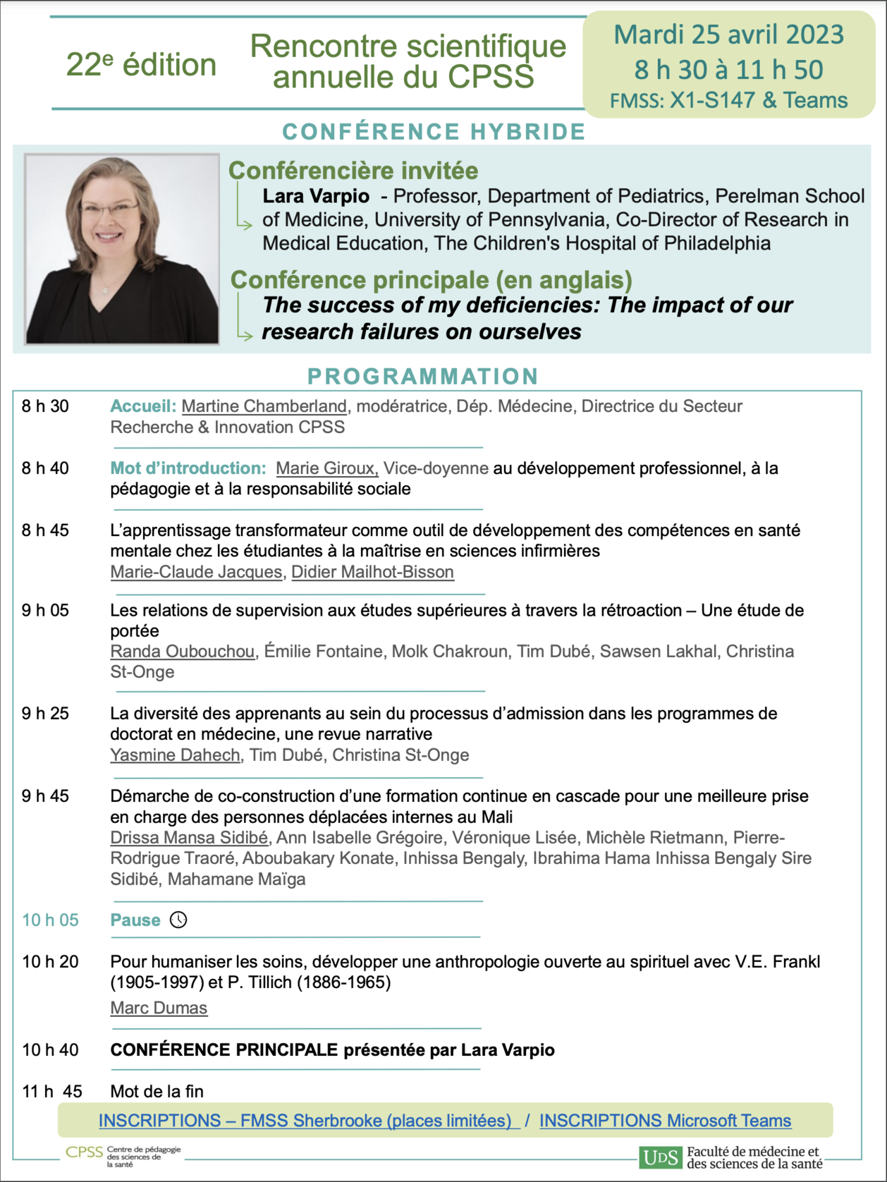CPSS - Rencontre scientifique 2023