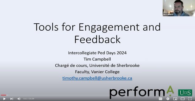 Tools for Engagement and Feedback