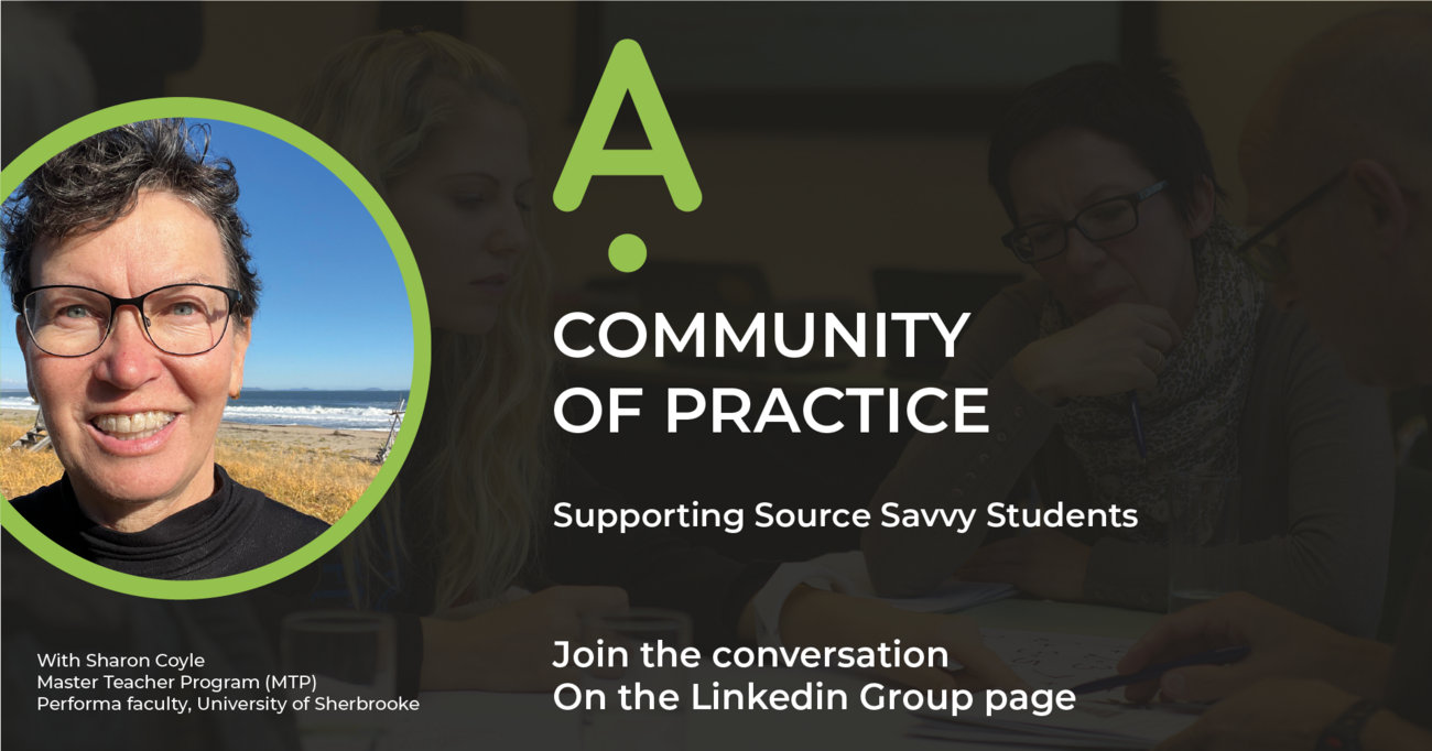 Community of Practice (CoP) on Supporting Source Savvy Students