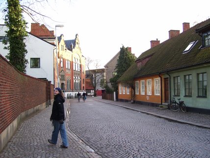 Quartier paisible de la ville de Lund en Suède.