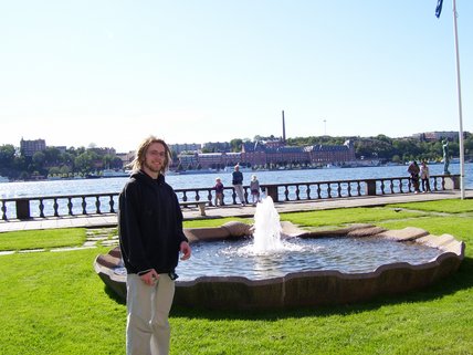 Fontaine à Stockholm, la capitale de la Suède.