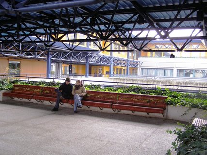 Terrasse à l'ÉPFL. ..Photo de Paule Cousineau-Pelletier