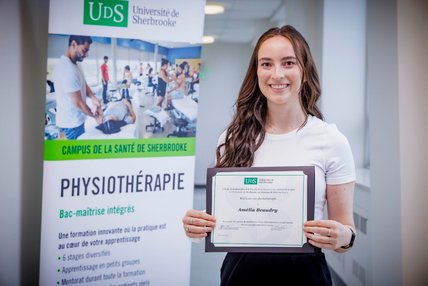 Prix Résilience en physiothérapie remis à Amélia Beaudry