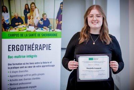 Prix Résilience en ergothérapie remis à Marjolie Lessard