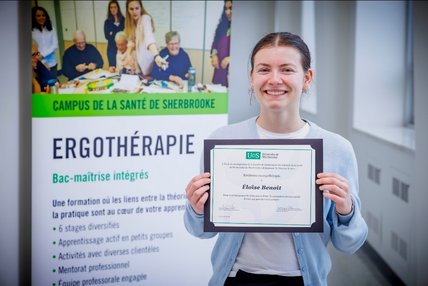 Prix Résilience en ergothérapie remis à Éloïse benoit