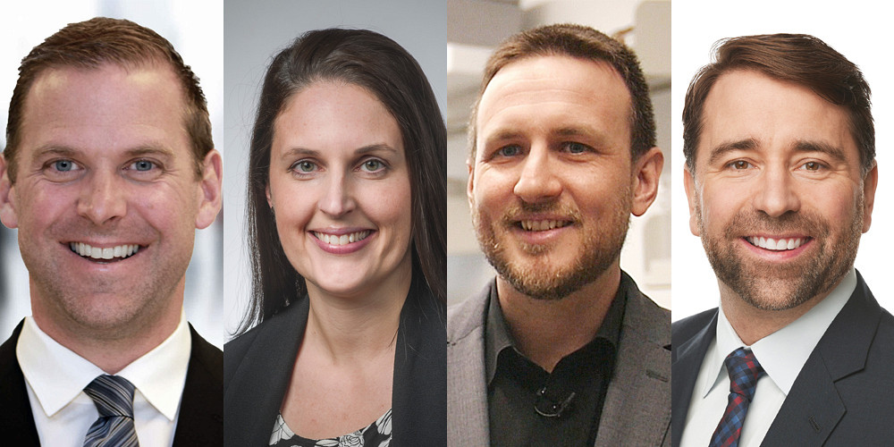 &nbsp;Les quatre personnes laur&eacute;ates des prix Coop inspiration 2022.