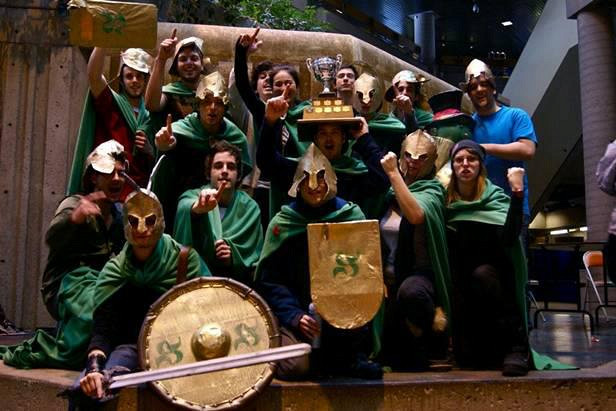 La d&eacute;l&eacute;gation sherbrookoise lors de sa victoire en 2012.