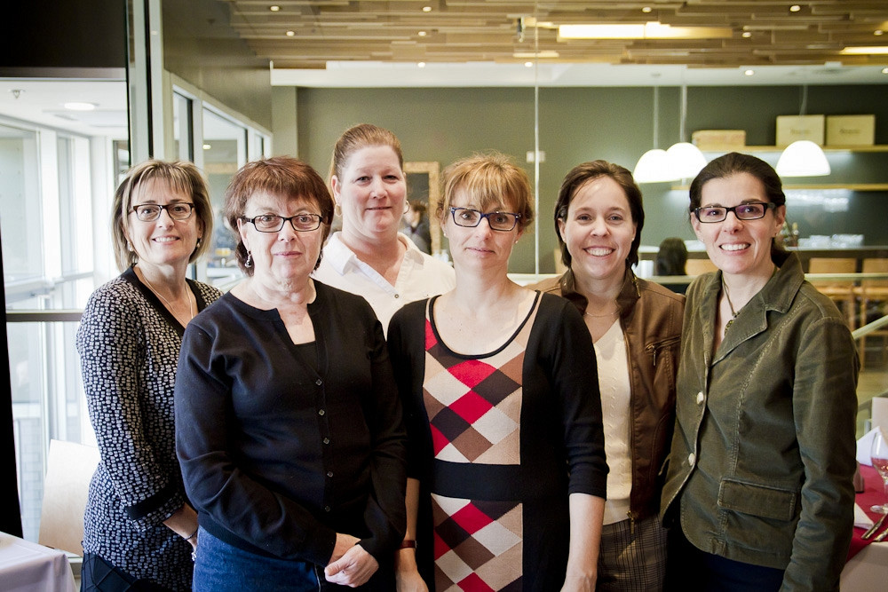 De gauche &agrave; droite&nbsp;: Johanne Drouin, Diane Robert, Chantal Brunet, Anne Gagnon, Brenda Gareau et Marilyn Cantara