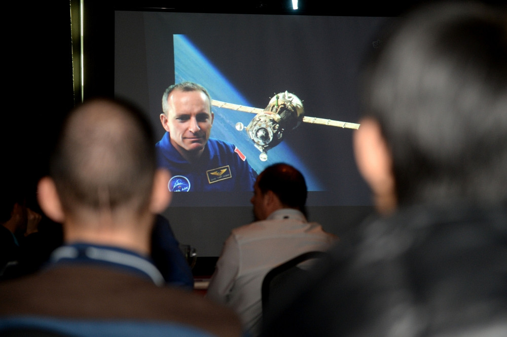 Dr David Saint-Jacques lors de la 5e journ&eacute;e scientifique du CNS