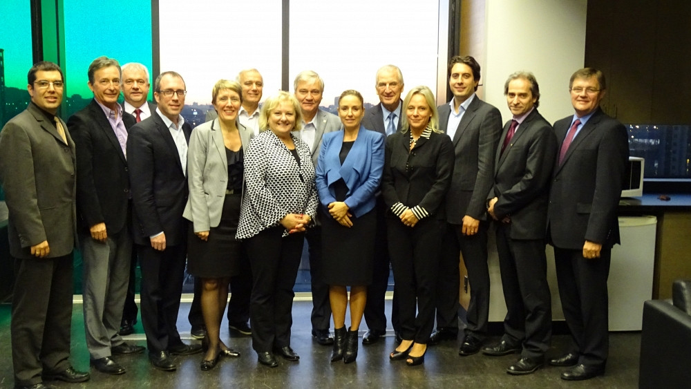 Les membres du comit&eacute; d'orientation du nouveau P&ocirc;le d'intelligence d'entreprise (PIE) du Centre Laurent Beaudoin.