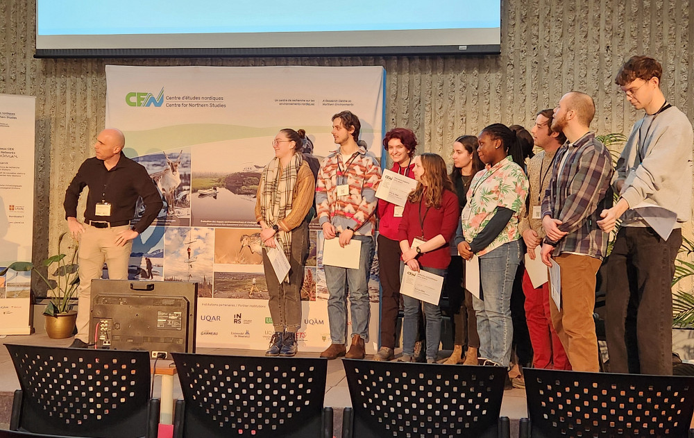 Personnes laur&eacute;ates &agrave; partir de la gauche : &Eacute;rika Boisvert-Vigneault, Ga&euml;l Machemin, Lucile Cosyn-Wexsteen (photo fournie)